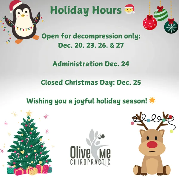 Chiropractic Vadnais Heights MN Holiday Hours